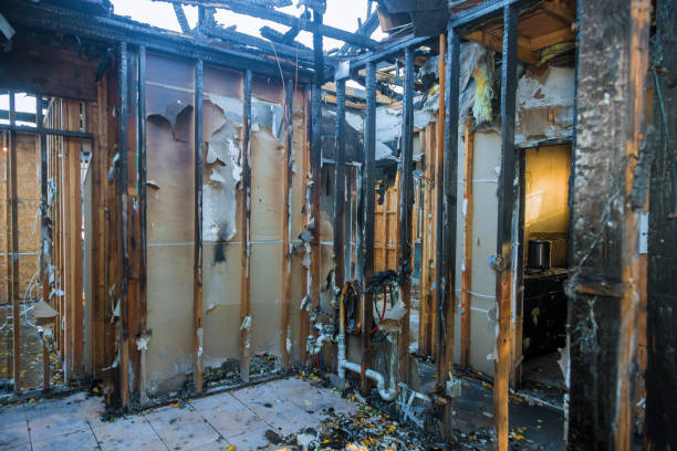 Professional Fire Damage Removal technician working in Dale, PA